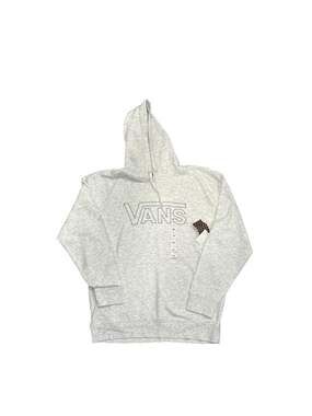 (NWT) Vans Classic Logo Pullover Hoodie in Cement Heather Grey - XXL